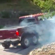 Illustration for article titled Watch A Six-Wheeled Ford Super Duty Fail At Climbing A Slight Incline